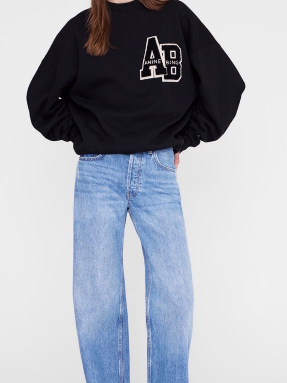 Anine Bing Miles Letterman sweatshirt (size S)